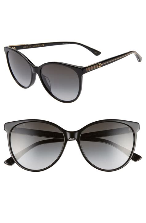 57mm gradient cat eye sunglasses gucci|Gucci square cat eye sunglasses.